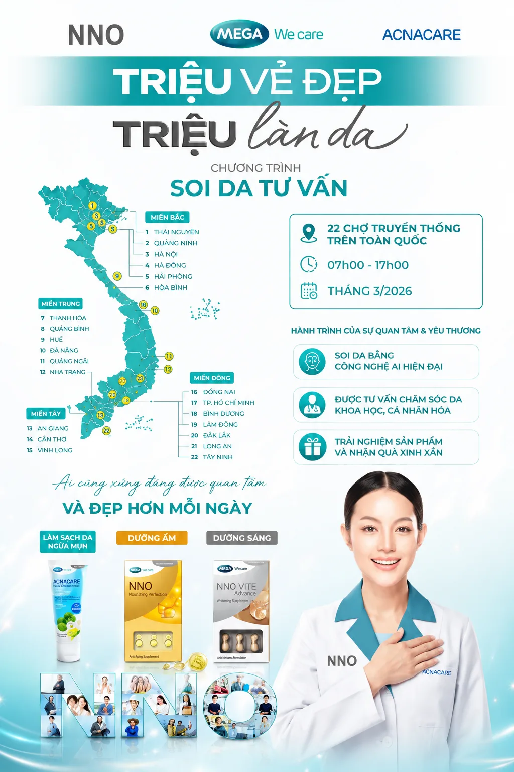Chiến dịch “Triệu làn da, triệu vẻ đẹp” – Wet market tour và câu chuyện hành trình đến với chợ Việt