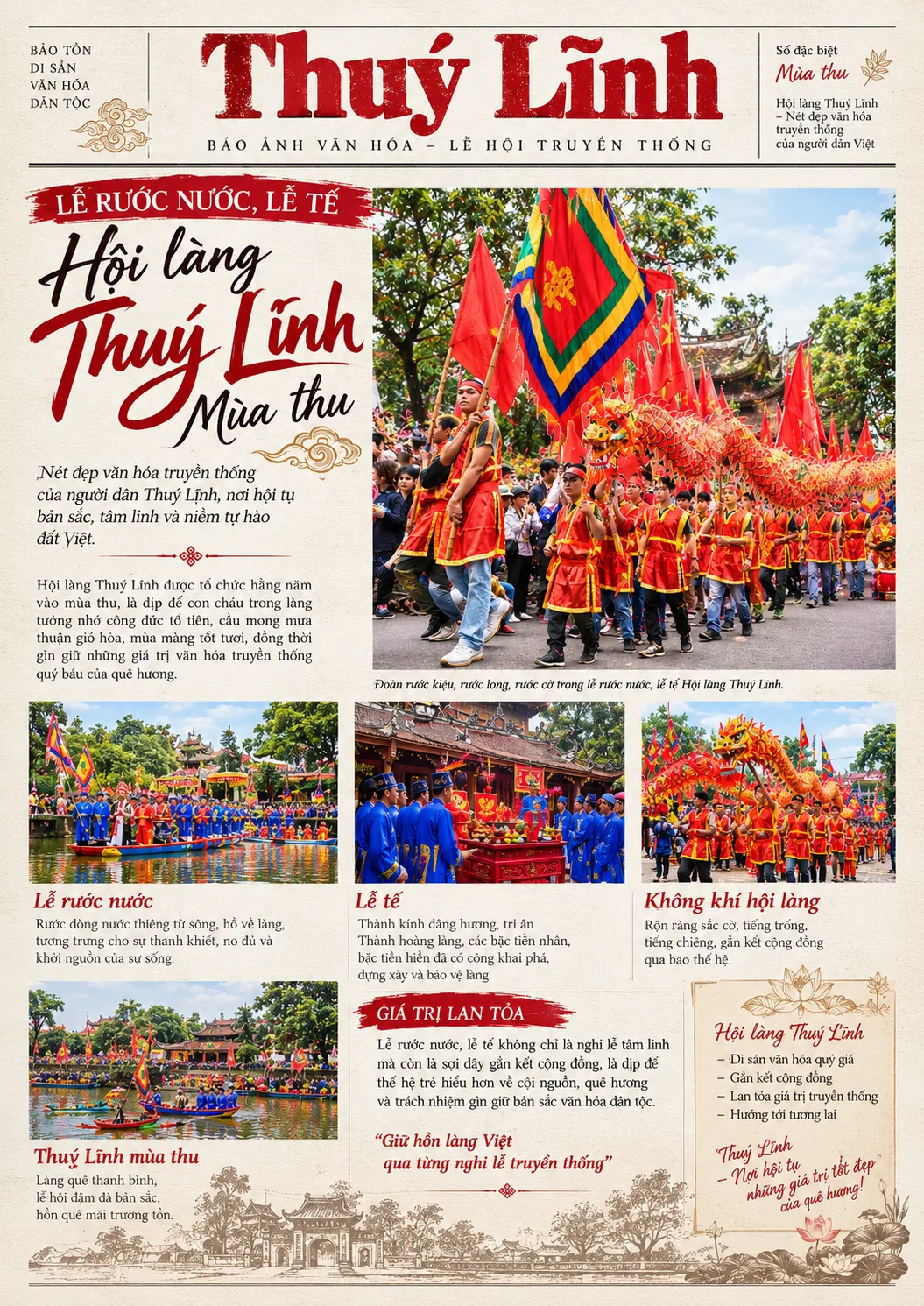 Mùa thu trẩy hội làng Thuý Lĩnh